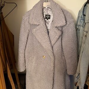 UGG Women's Cozy Gray Teddy Jacket